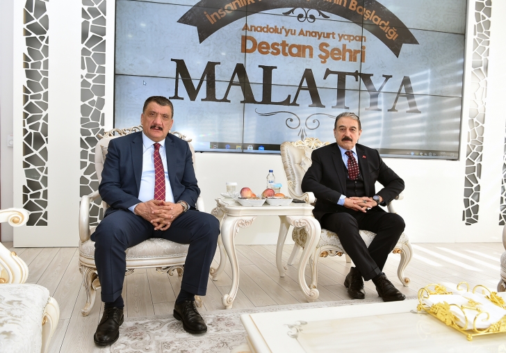 MESOB Başkanı Şevket Keskin, Başkan Gürkan'ı Ziyareti