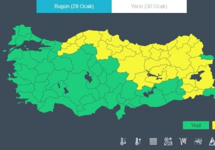 Meteoroloji'den sarı kodlu uyarı! 33 il tehlike altında