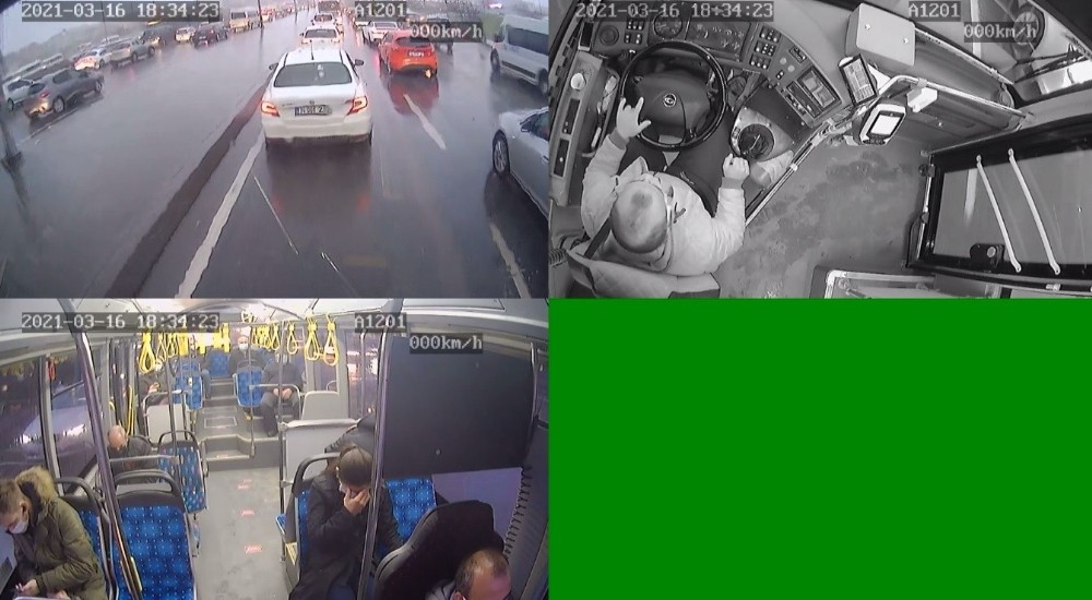 (Özel) Otobüs şoförü bayılan yolcusunu hastaneye yetiştirdi
