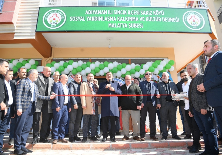 SAKIZ KÖYÜ SOSYAL YARDIMLAŞMA KALKINMA VE KÜLTÜR DERNEĞİ MALATYA ŞUBESİ AÇILIŞI GERÇEKLEŞTİRİLDİ