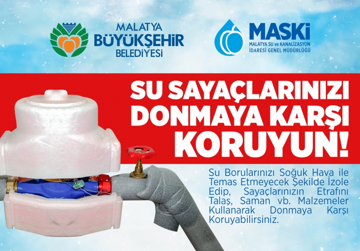 SU SAYAÇLARINIZI SOĞUKTAN KORUYUN