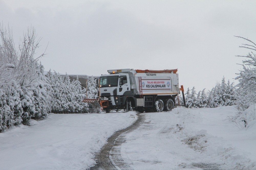 Talas´!ta kış çalışmaları yeniden başladı
