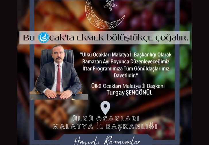 Ülkü Ocaklarından  Bu Ocakta Ekmek Bölüştükçe Çoğalır Adlı İftar Programı