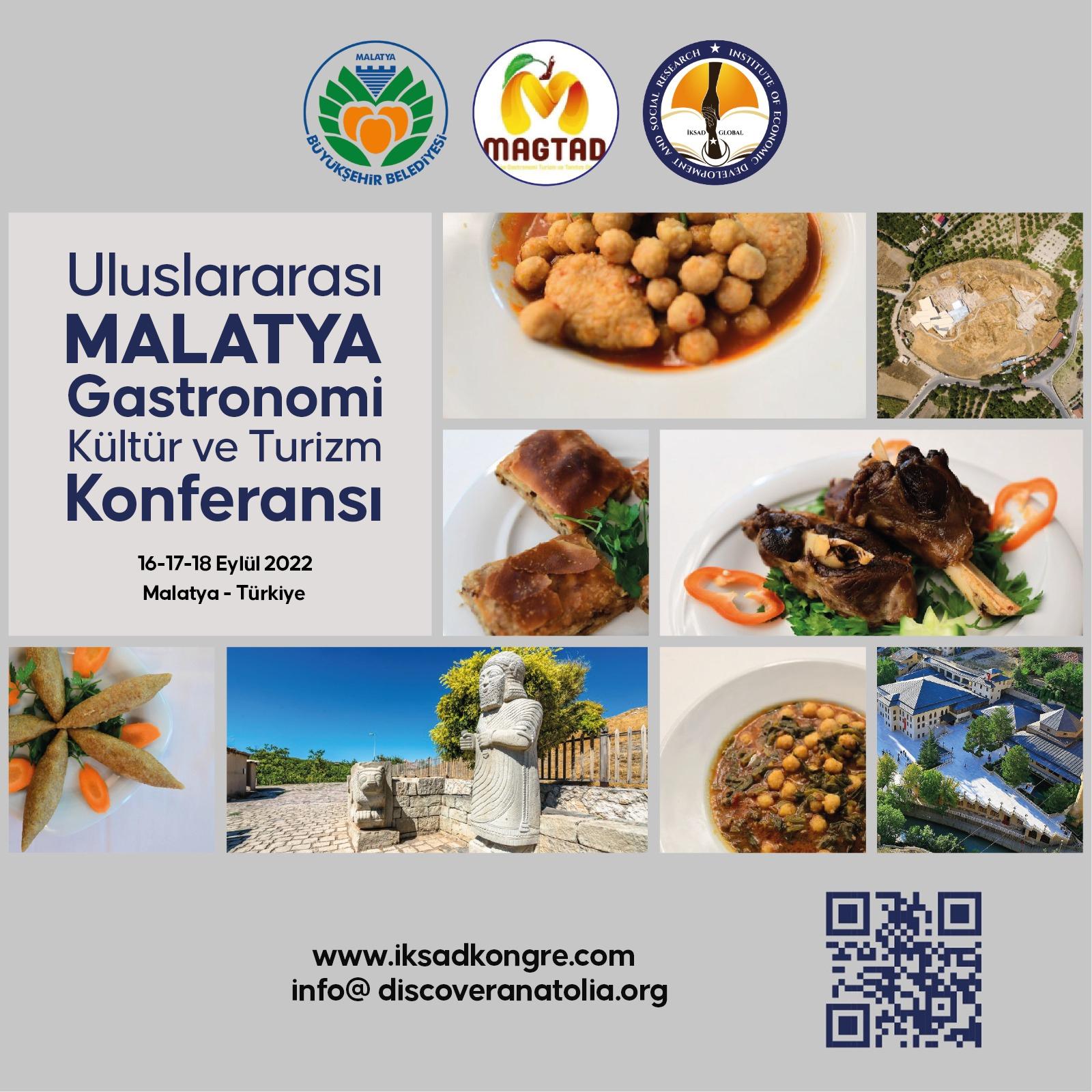 ULUSLARARASI MALATYA GASTRONOMİ VE  TURİZM KONGRESİ BAŞLIYOR