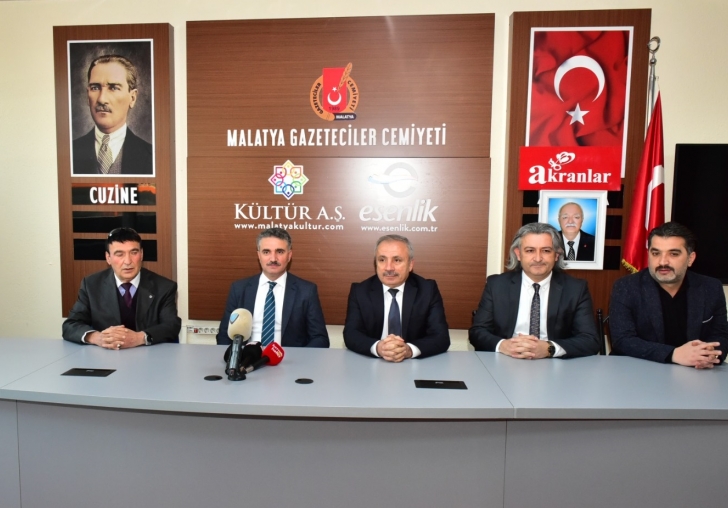 Vali Aydın Baruş Malatya Gazeteciler Cemiyeti'ni (MGC) Ziyaret Etti