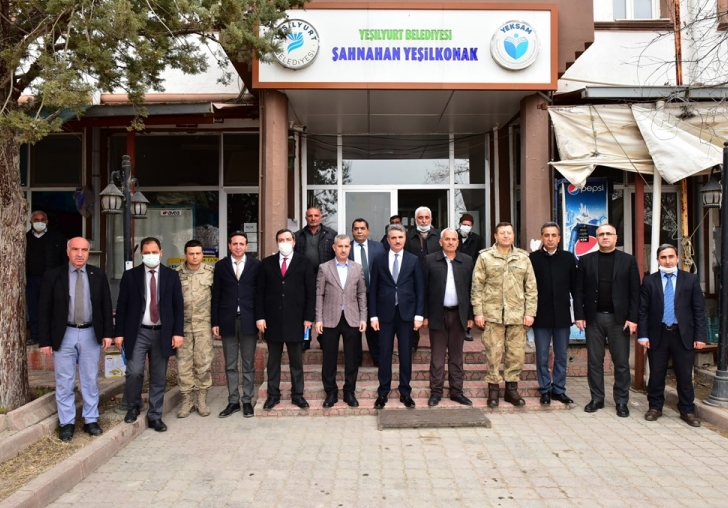 Vali Baruş, Yeşilyurt Tepeköy, Suluköy ve Şahnahan Mahalle Muhtarlarını Ziyaret Etti